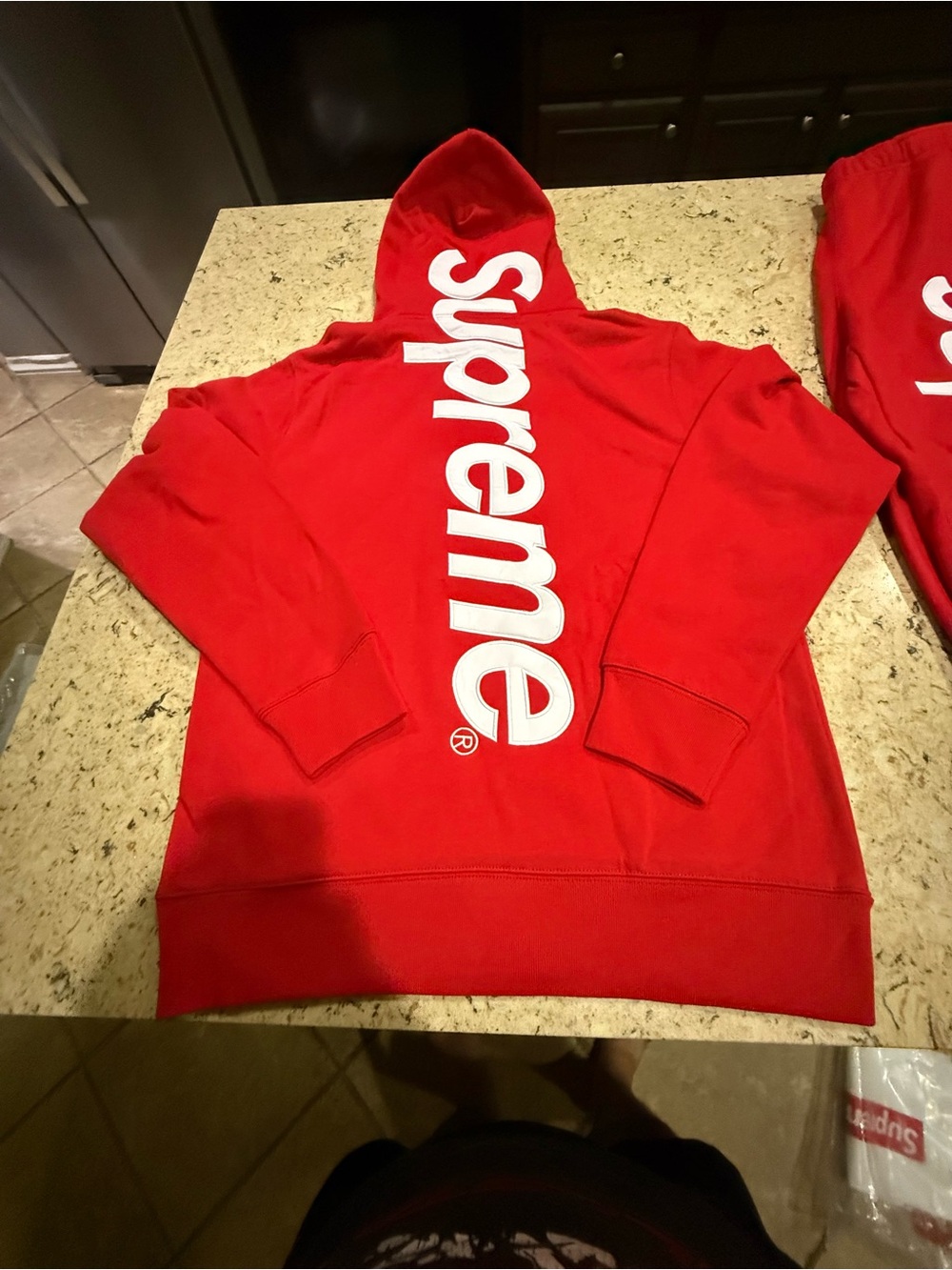 Supreme Satin Applique Hoodie and Sweatpants - Picture 3 of 6